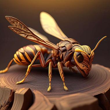 3D модель Polistes brunetus (STL)